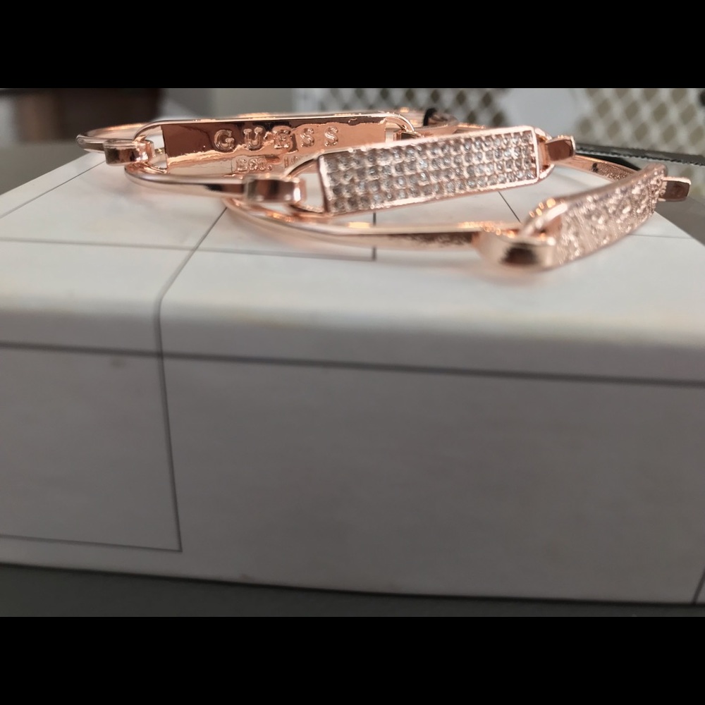 Rose Gold-Tone 3-Pc. Set Plate and Wire Bangle Bracelets